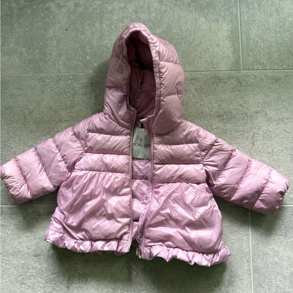 Moncler Pink down Jacket with Quilted Design